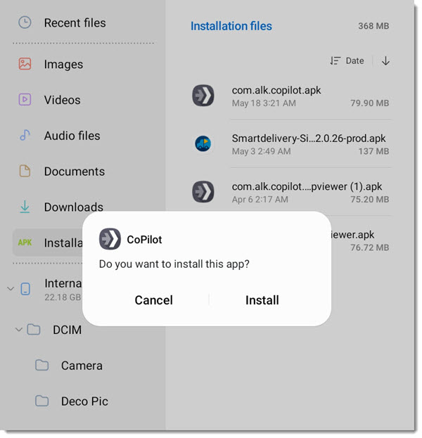 Install CoPilot