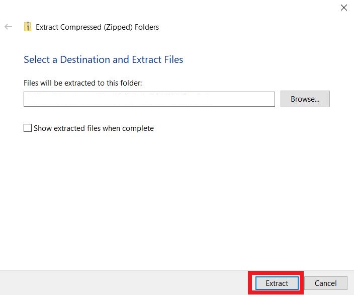Extract ZIP file