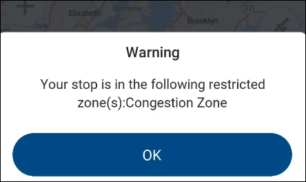 Congestion Zone Warning