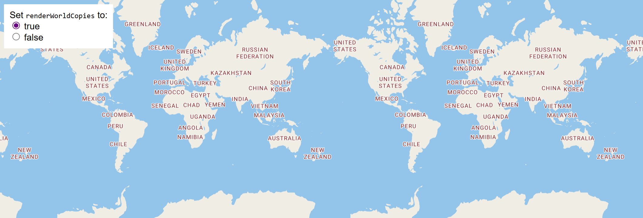 Render World Copies | JavaScript Maps SDK