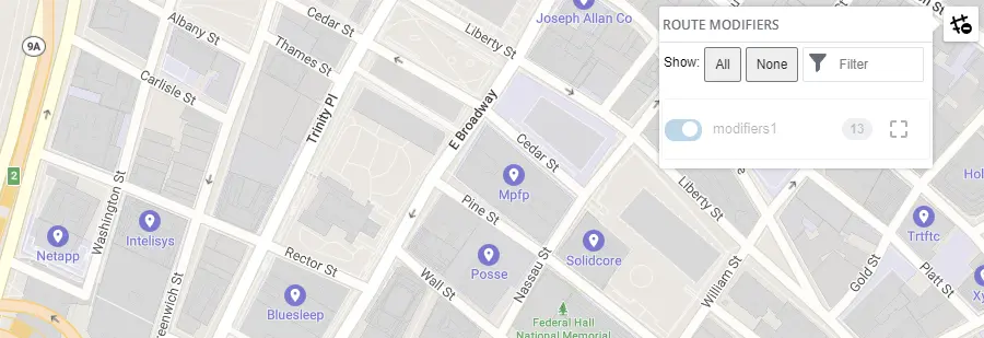 Route Modifiers