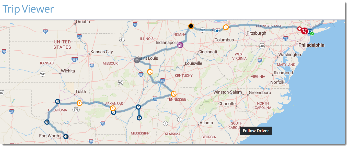 Trip Viewer Map